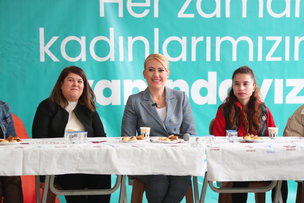 BAŞKAN DOĞAN KADIN KURSİYERLER İLE BİR ARAYA GELDİ